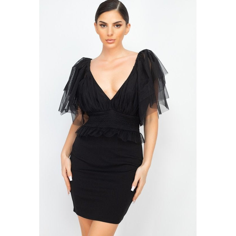 love lane mini dress black Mini Dress in Black M