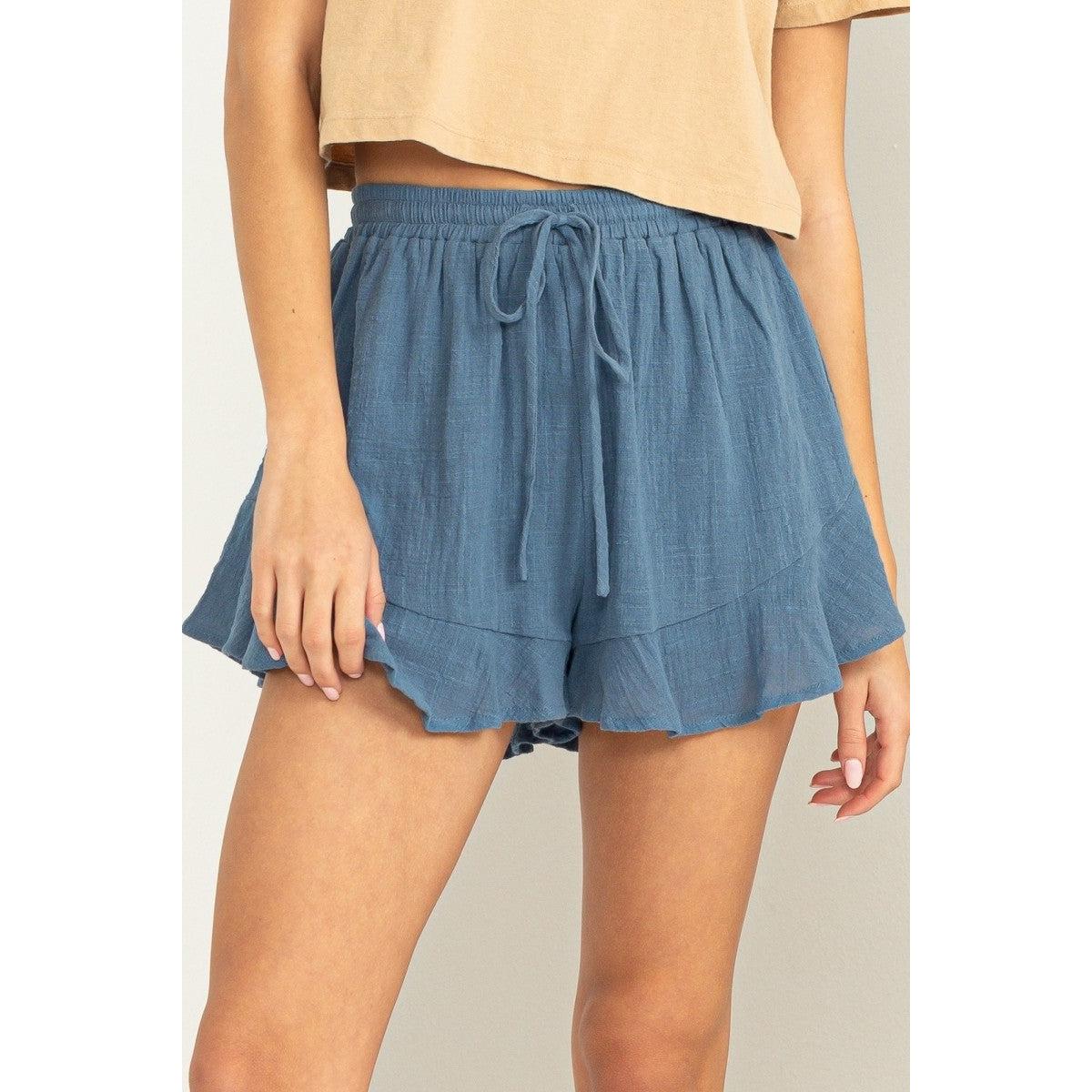 Simple Flutter Shorts in BLUE