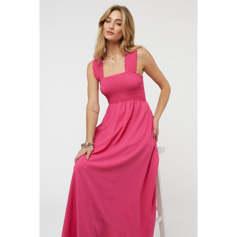 open lace back dress Neon Maxi Dress with Criss Cross Back and Lace Detail